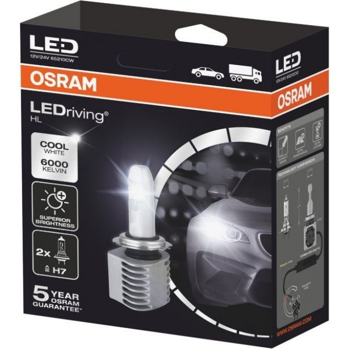 Автолампы OSARAM LED ≠H7 LEDRIVING 65210CW 4052899564060