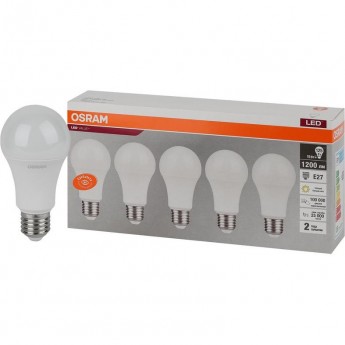 Лампа светодиодная LED OSRAM VALUE LVCLA125 15SW/830 15Вт E27 230В 2х5 RU (уп.5шт)
